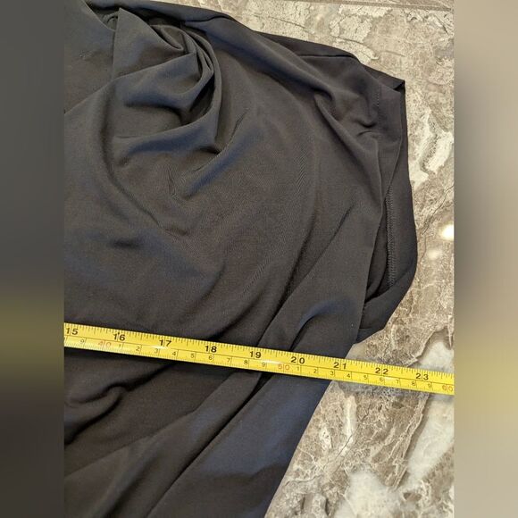 RACHEL Rachel Roy Pleated Black Jumpsuit Faux Wrap Witchy Plus Size 1X Pockets - Picture 8 of 10